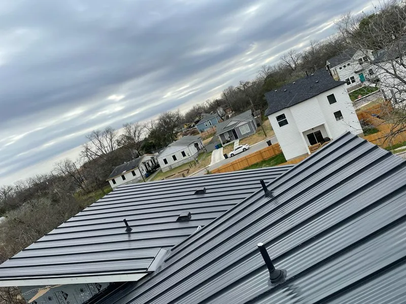 Standing seam metal roof panels with vents for Skylight Repair in Neshannock